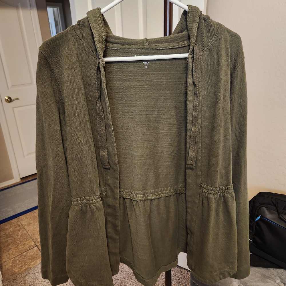 LOFT Khaki Utility Jacket for Women